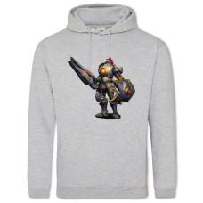 Худі з принтом Паладин Герой - 2XL сірий