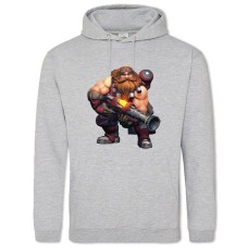 Худі з принтом Паладин Барік Принт - 2XL сірий