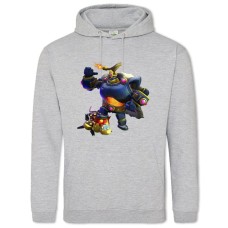 Худі з принтом Паладин Бомби Король - 2XL сірий