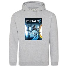 Худі з принтом Портал 2 Принт - 2XL сірий
