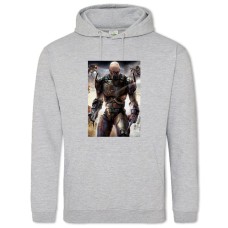 Hoodie with Print Quake Hero Print - 2XL grey