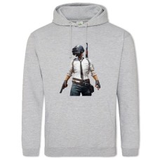 Hoodie with Print PUBG Main Hero - 2XL grey