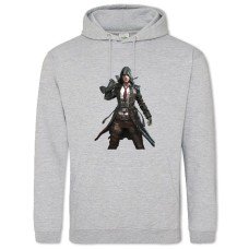 Hoodie with Print PUBG Powerful Hero - 2XL grey