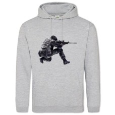Hoodie with Print PUBG Strong Hero Print - 2XL grey