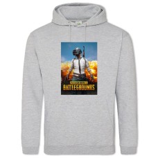 Hoodie with Print PUBG Print - 2XL grey
