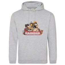 Hoodie with Print Ragnarok Logo Print - 2XL grey