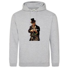 Худі з принтом Ред Дід Редемпшн Червоне Мертве Спокута Героїчний Принт - 2XL сірий