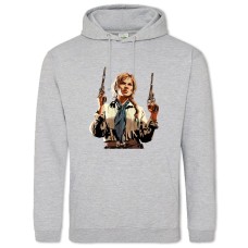 Hoodie with Print Red Dead Redemption Hero Power Print - 2XL grey