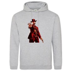 Hoodie with Print Red Dead Redemption Main Theme - 2XL grey