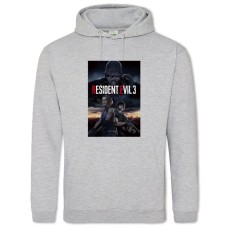 Hoodie with Print Resident Evil 3 Print - 2XL grey