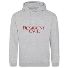 Hoodie with Print Resident Evil Logo - 2XL grey