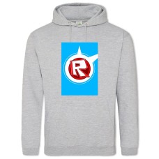 Худі з принтом Роблокс Р Логотип - 2XL сірий