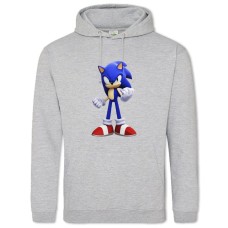 Hoodie with Print Sonic Print - 2XL grey