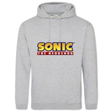 Hoodie with Print Sonic Main Logo - 2XL grey
