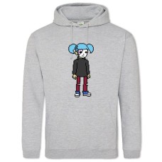 Hoodie with Print Sally Face Pixel Edition - 2XL grey