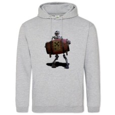 Hoodie with Print Sea Of ​​Thieves Skeleton Print - 2XL grey