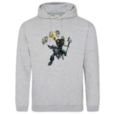 Hoodie with Print Sea Of ​​Thieves Cute Hero Print - 2XL grey