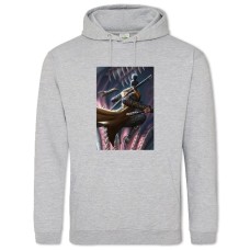 Hoodie with Print Sekiro Shadow Die Twice Hero Print - 2XL grey