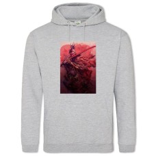 Hoodie with Print Sekiro Shadow Die Twice Cute Hero Print - 2XL grey