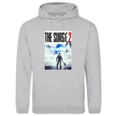 Худи с принтом Всплеск 2 Принт - 2XL серый