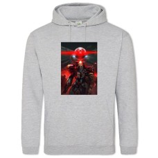 Худи с принтом Всплеск Тематика - 2XL серый