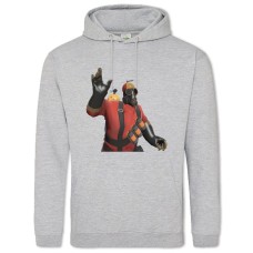 Hoodie with Print Team Fortress Print Hero - 2XL grey