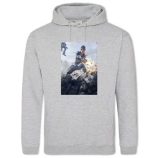 Hoodie with Print Titanfall Hero - 2XL grey