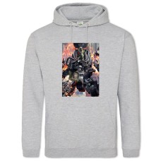 Hoodie with Print Titanfall Battle Hero Print - 2XL grey