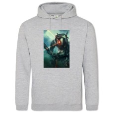 Hoodie with Print Titanfall Robot - 2XL grey