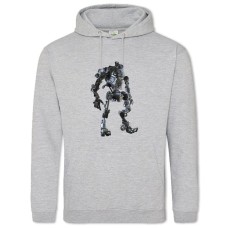Hoodie with Print Titanfall Robot Print - 2XL grey