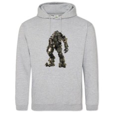 Hoodie with Print Titanfall Theme Robot - 2XL grey