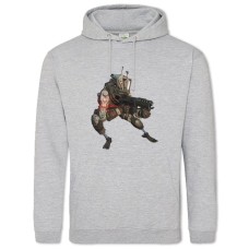 Hoodie with Print Titanfall Theme Createre - 2XL grey