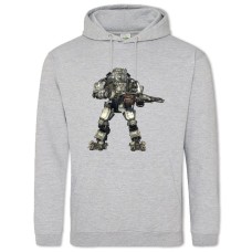Hoodie with Print Titanfall Game Creature - 2XL grey