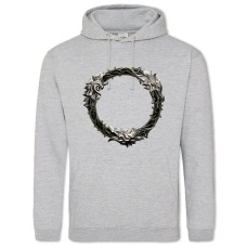 Hoodie with Print The Elder Scrolls Circle - 2XL grey
