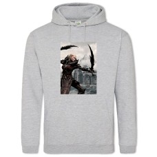 Hoodie with Print The Elder Scrolls Strong Hero Woman - 2XL grey