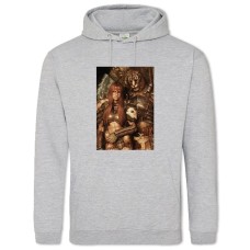 Hoodie with Print The Elder Scrolls Couple - 2XL grey