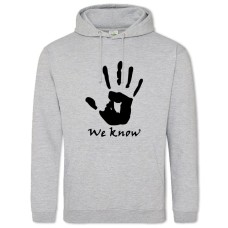 Hoodie with Print The Elder Scrolls We Know - 2XL grey