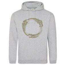 Hoodie with Print The Elder Scrolls Circle Print - 2XL grey