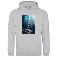 Hoodie with Print The Elder Scrolls Sword - 2XL grey