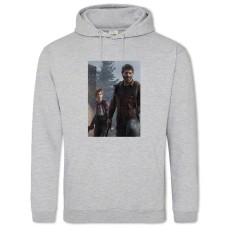 Hoodie with Print The Last Of Us Main Heroes - 2XL grey