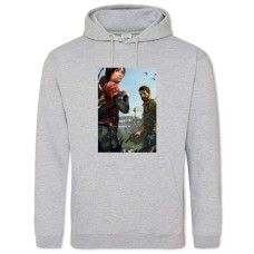 Hoodie with Print The Last Of Us Main Heroes Print - 2XL grey