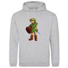 Hoodie with Print The Legend Of Zelda Hero - 2XL grey