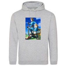 Hoodie with Print The Legend Of Zelda Heroes - 2XL grey