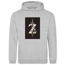 Hoodie with Print The Legend Of Zelda Logo 2 - 2XL grey