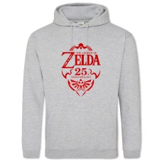 Hoodie with Print The Legend Of Zelda Logo Print - 2XL grey