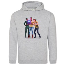Hoodie with Print The Sims Heroes Print - 2XL grey