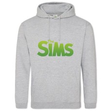 Hoodie with Print The Sims Green Logo - 2XL grey