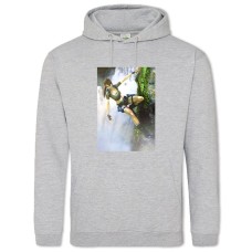 Hoodie with Print Tomb Raider Lara Croft Girl Hero - 2XL grey
