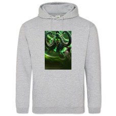 Hoodie with Print World Of Warcraft Illidan Stormrage - 2XL grey