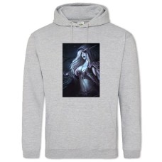Hoodie with Print World Of Warcraft Sylvanas Windrunner Girl - 2XL grey
